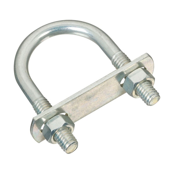 National Hardware Round U-Bolt, 5/16", 1-3/8 in W, 2-1/2 in H, Zinc Plated Stainless Steel N222-125 - main